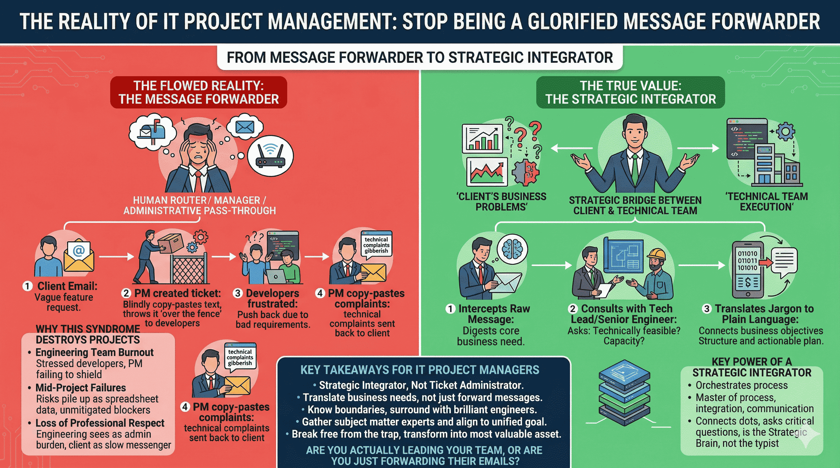 The Reality of IT Project Management: Stop Being a Glorified Message Forwarder